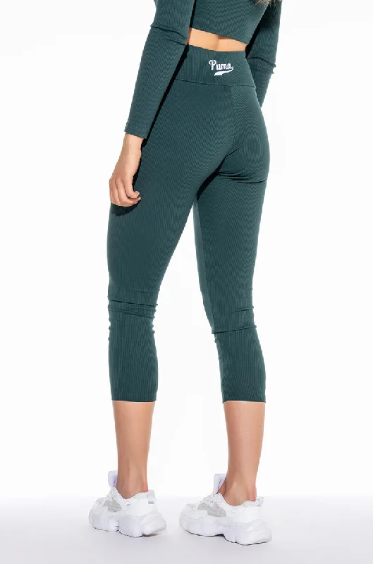 PUMA TEAM RIBBED LEGGING Chic Workout Leggings
