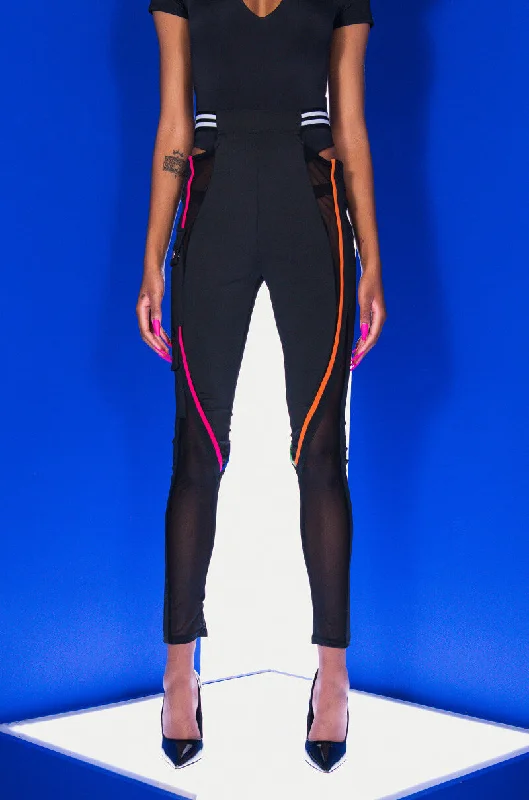 PUT IN WORK MESH PANEL CUTOUT LEGGING Cozy Oversized Leggings