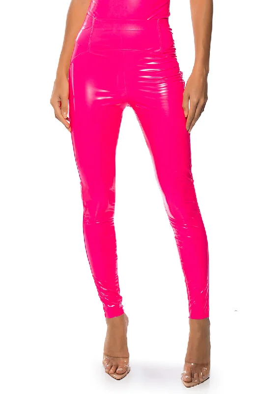 RIO NEON HIGH RISE LEGGING WITH 4 WAY STRETCH Cozy Textured Workout Leggings