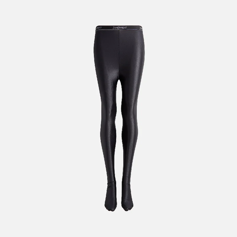 Saint Laurent Collant Legging Sans - Black Fashionable Moisture-Wicking Leggings