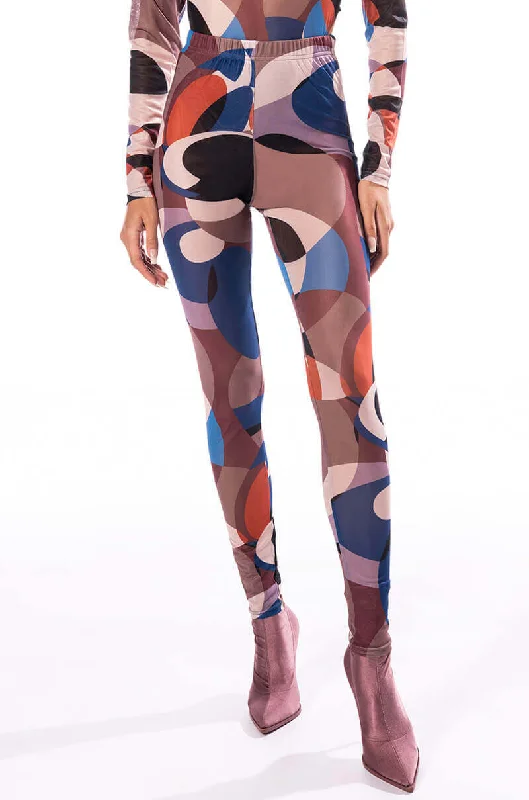 THATS A WRAP MESH LEGGING Trendy High-Waist Tummy Control Leggings