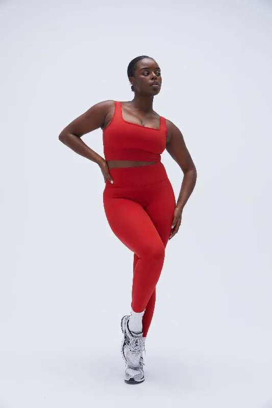Ultimate Leggings - Classic Red Fashionable Printed Legging Pants
