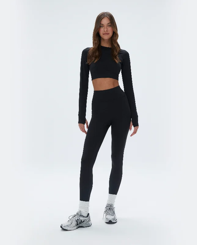 Ultimate Pocket Leggings - Black Elegant Metallic Leggings