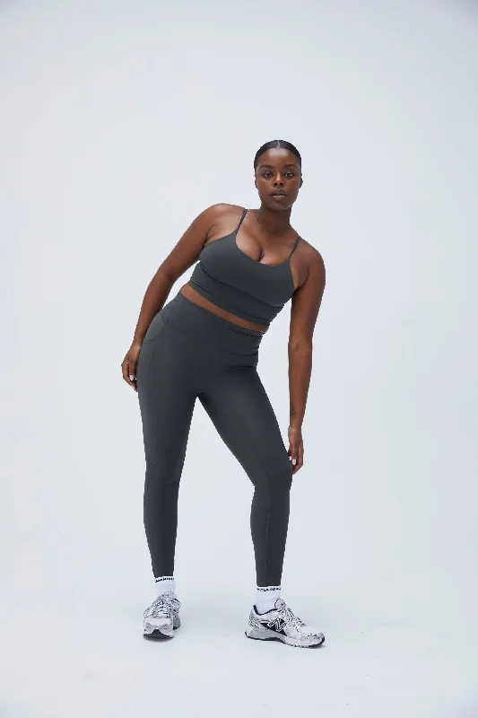 Ultimate Pocket Leggings - Graphite Grey Comfortable Yoga Tights Leggings