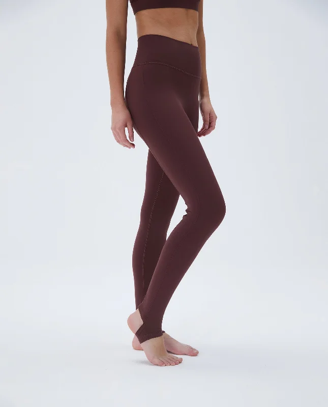 Ultimate Stirrup Leggings - Burgundy Fashionable Quick-Dry Leggings