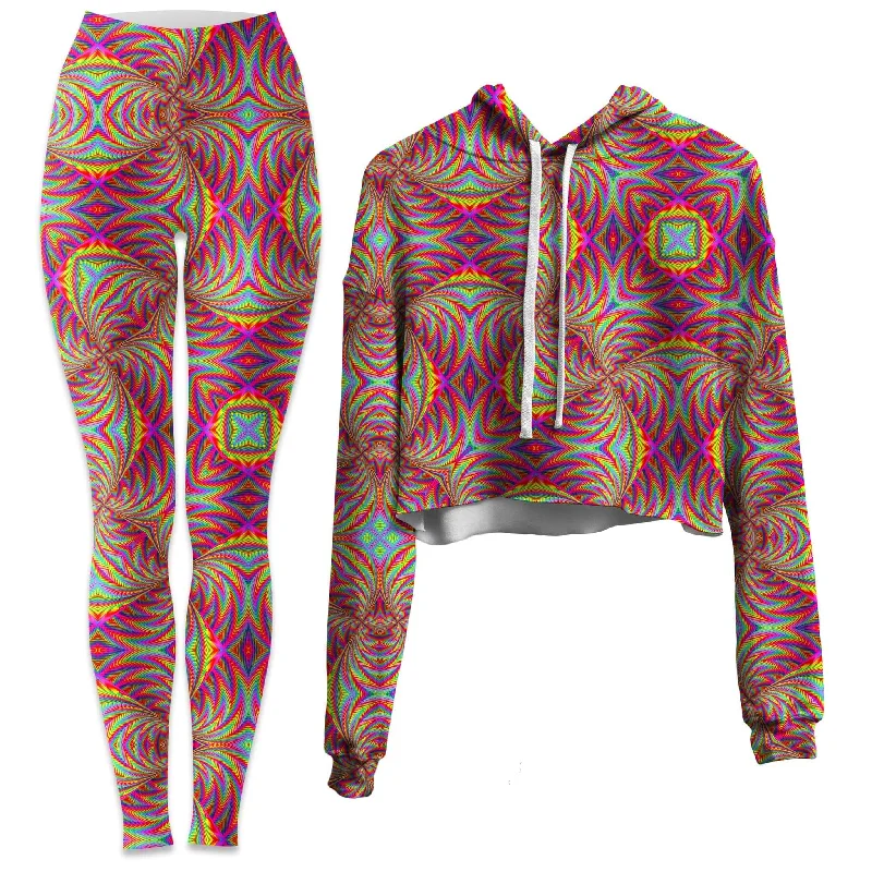 All The Faves Crop Hoodie and Leggings Combo Comfortable Compression Leggings