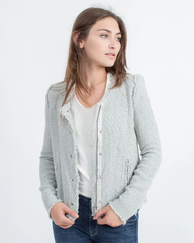 "Agnette" Tweed Jacket Print Jacket Jacquard Jacket Patchwork Jacket