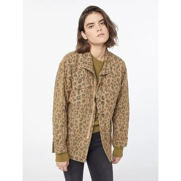 Animal Print Cargo Jacket Striped Jacket Polka Dot Jacket Floral Jacket