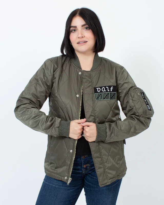 Army Green Bomber Jacket Collared Jacket Crew Neck Jacket Turtle Neck Jacket