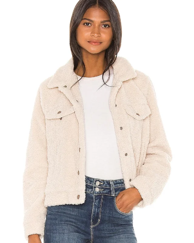 "Astoria" Faux Fur Jacket Print Jacket Jacquard Jacket Patchwork Jacket