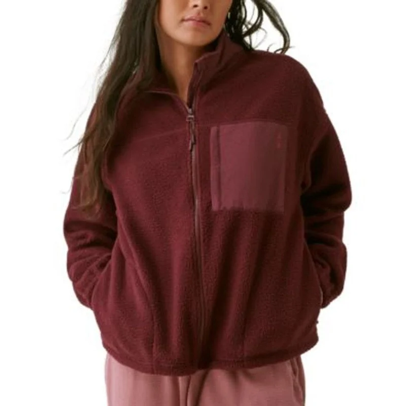 BASS OUTDOOR Coastal Sherpa Jacket Large Purple Full-Zip Drawstring-Waist NWT Rayon Jacket Velvet Jacket Corduroy Jacket