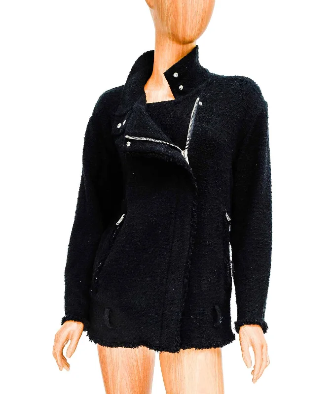 Bouclé Jacket with Silver Hardware Jersey Jacket Tulle Jacket Batik Jacket