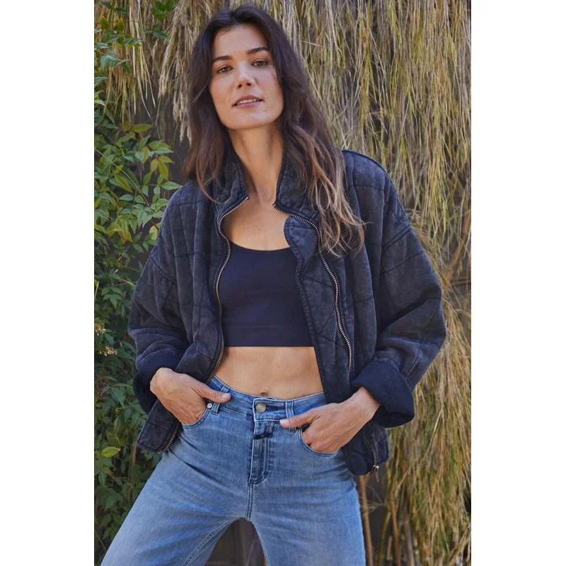 By Together - It's All Good Washed Jacket - Charcoal Jersey Jacket Tulle Jacket Batik Jacket By Together - It's All Good Washed Jacket - Charcoal Jersey Jacket Tulle Jacket Batik Jacket
