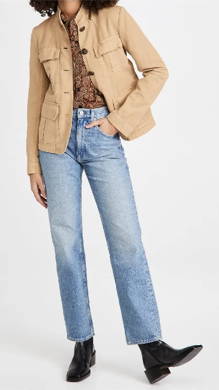 "Cambre" Patch Pocket Military Style Jacket Belted Jacket Elasticated Jacket Padded Jacket "Cambre" Patch Pocket Military Style Jacket Belted Jacket Elasticated Jacket Padded Jacket