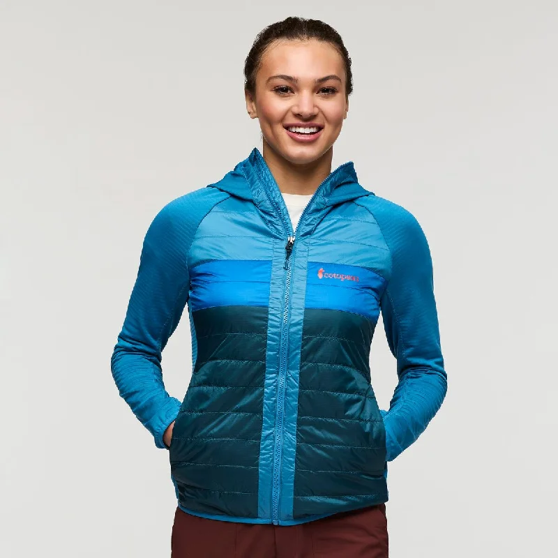 Capa Hybrid Insulated Hooded Jacket - Womens Mesh Jacket Canvas Jacket Denim Jacket