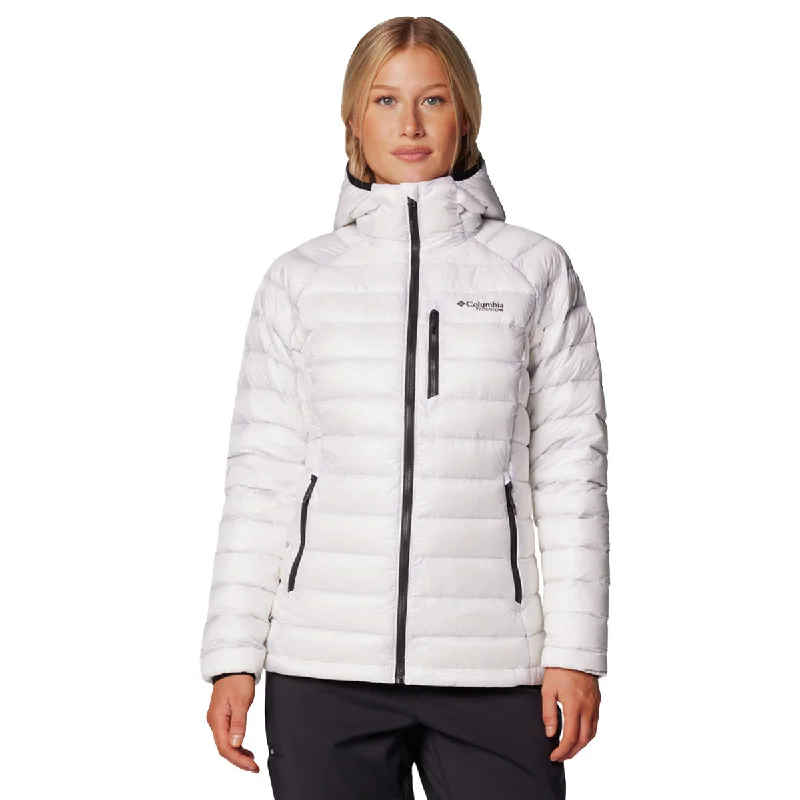 Arctic Crest™ Down Hooded Jacket - White V-Neck Jacket Boat Neck Jacket Square Neck Jacket