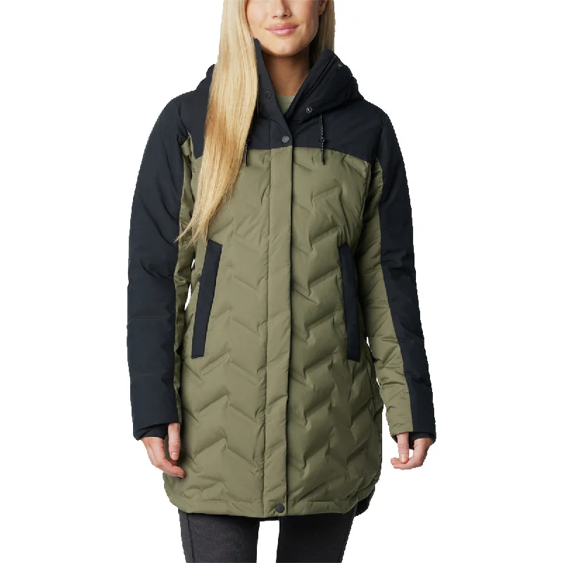 Mountain Croo™ III Mid Down Jacket - Stone Green Zip Front Button Front Snap Front