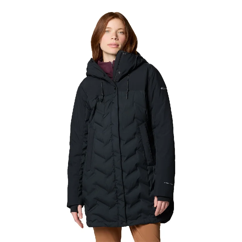 Mountain Croo™ III Mid Down Jacket - Black Boat Neck Shawl Collar Notched Collar