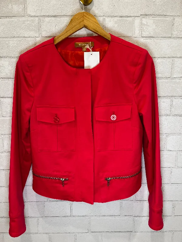 ELLEN TRACY zipped jacket/ M-us6 Chenille Jacket Brocade Jacket Lace Jacket