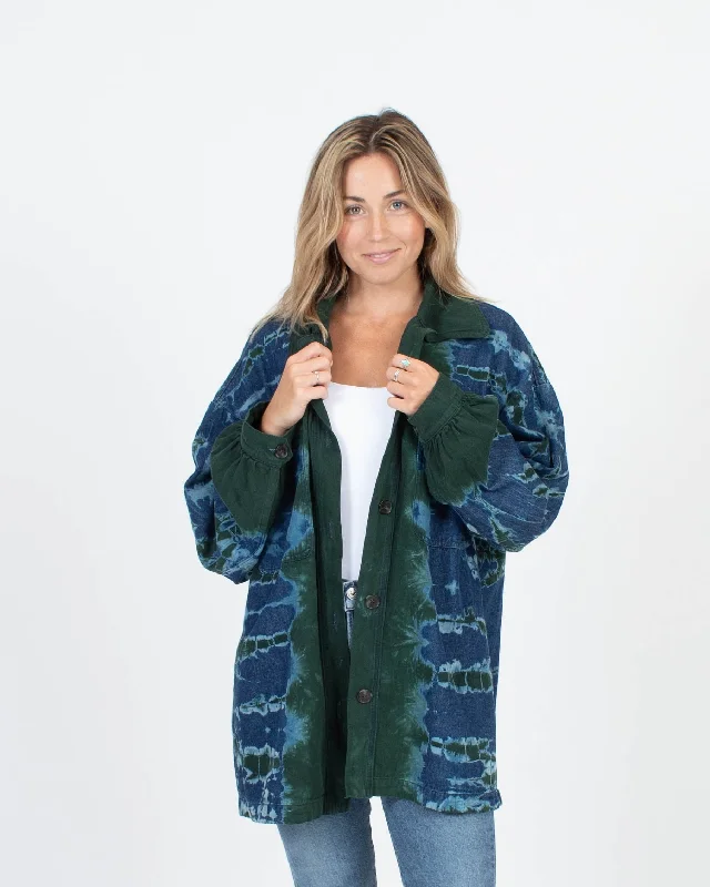 "Explorer" Tie Dye Jacket Cardigan Sweater Pullover