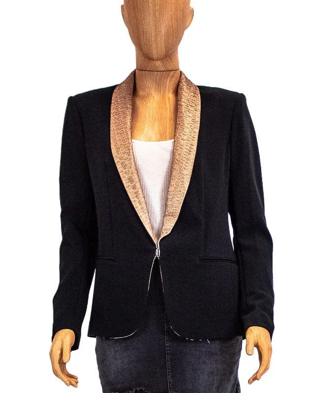 Gold Collar Tuxedo Jacket Striped Jacket Polka Dot Jacket Floral Jacket