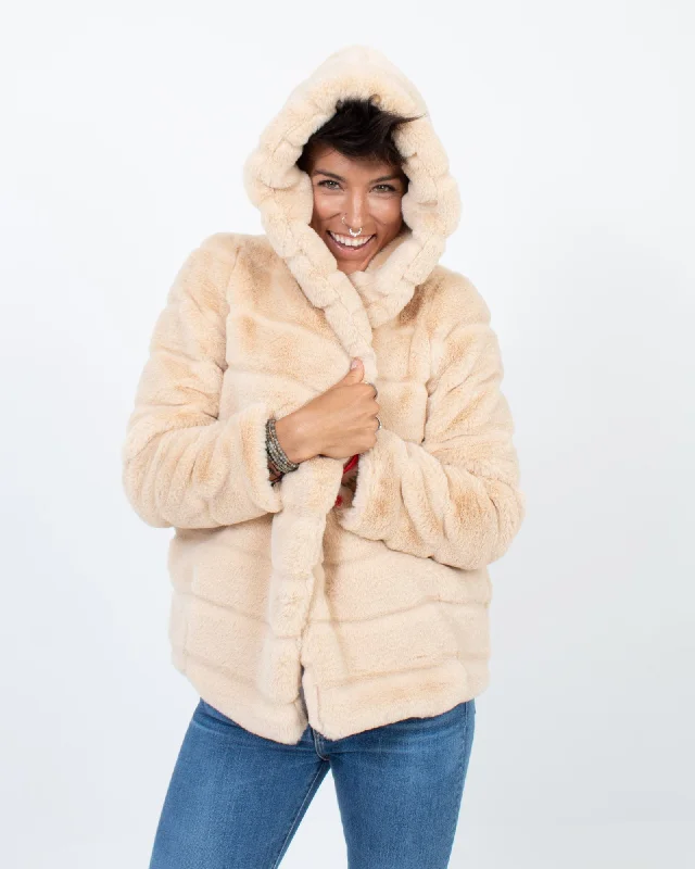 "Goldie" Faux Fur Jacket Insulated Jacket Fitted Jacket Loose Jacket