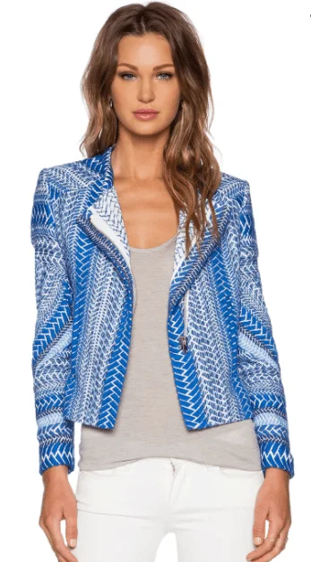 "Ozaka" Asymmetrical Zip Jacket Belted Jacket Elasticated Jacket Padded Jacket