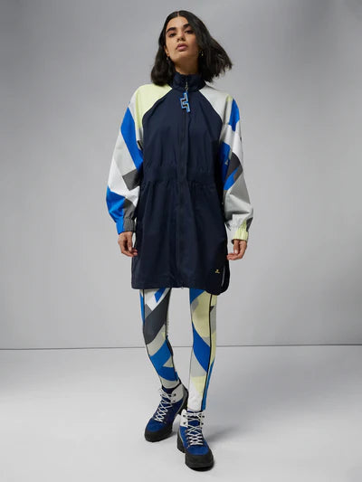 J.LINDEBERG FW22 WOMEN ANASTASIA LONG JACKET Zippered Front Buttoned Front Snap Front J.LINDEBERG FW22 WOMEN ANASTASIA LONG JACKET Zippered Front Buttoned Front Snap Front