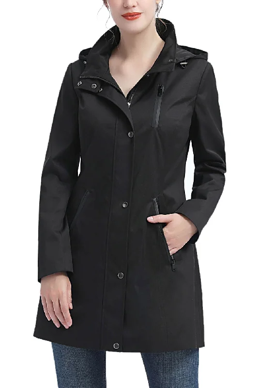 Kimi + Kai Women's "Molly" Waterproof Hooded Anorak Jacket Knit Jacket Woven Jacket Fleece Jacket