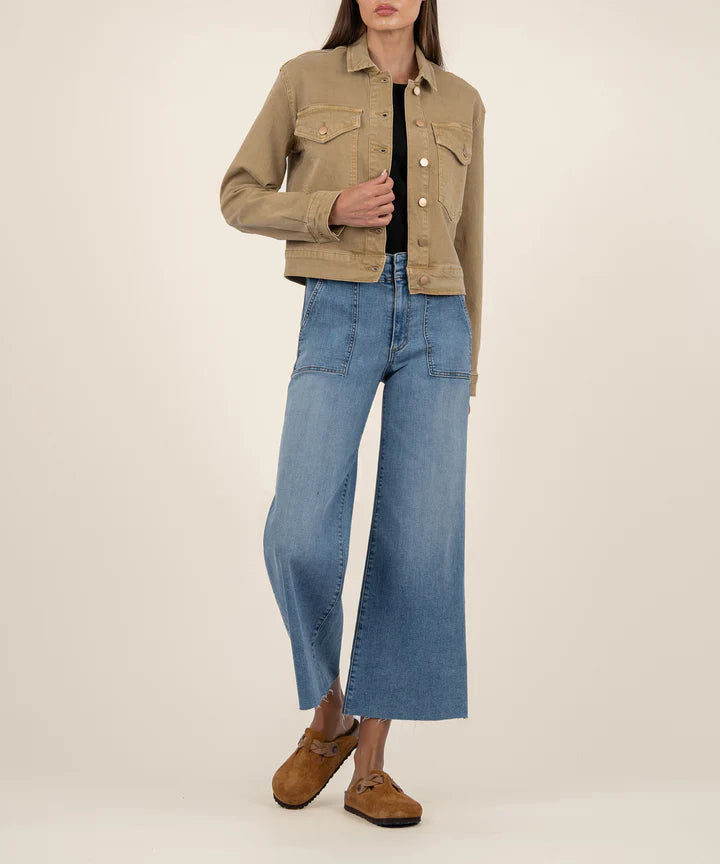 Elle Crop Jacket (Cinnamon) Chenille Jacket Brocade Jacket Lace Jacket