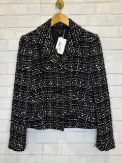 LAFAYETTE 148 Short Tweed Jacket / S Hoodie Zip-Up Jacket Button-Up Jacket