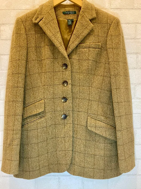 LAUREN by RALPH LAUREN Tweed Jacket / M-US6 Welt Pockets Slit Pockets Flap Pockets