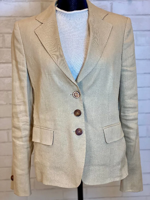 LES COPAINS Cotton Blazer Jacket / M-IT44 Elasticated Jacket Padded Jacket Insulated Jacket