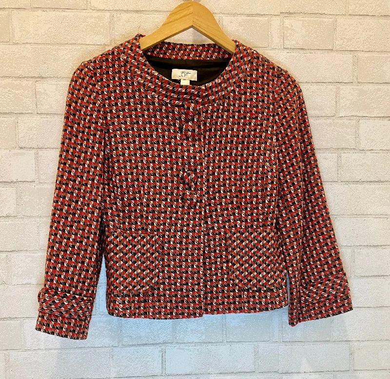 LOFT cropped jacket/us2-S Embroidered Jacket Appliqued Jacket Beaded Jacket