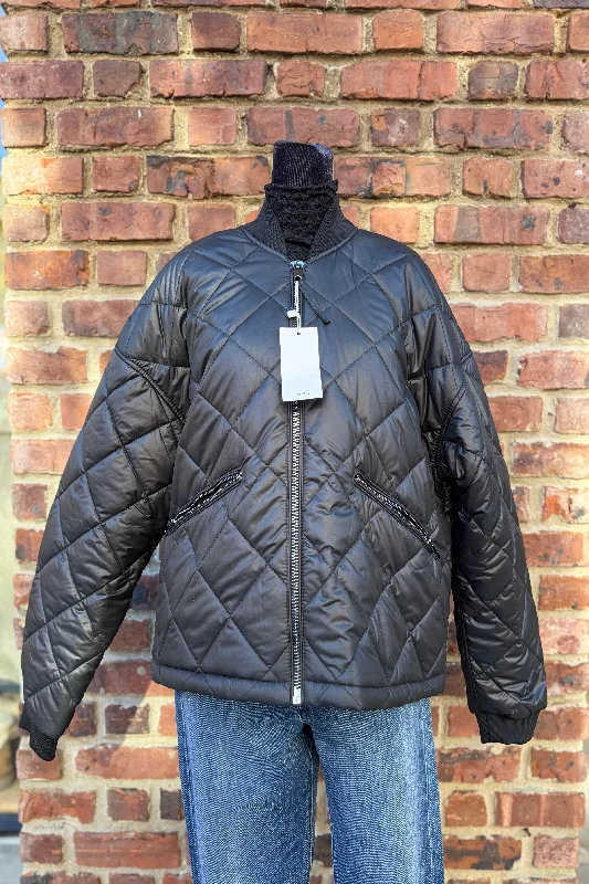 MANGO quilted Bomber Jacket / M Collared Jacket Crew Neck Jacket Turtle Neck Jacket