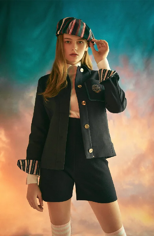 MCKAYSON WOMEN MANU FORTI CLASSIC JACKET Satin Jacket Silk Jacket Chiffon Jacket