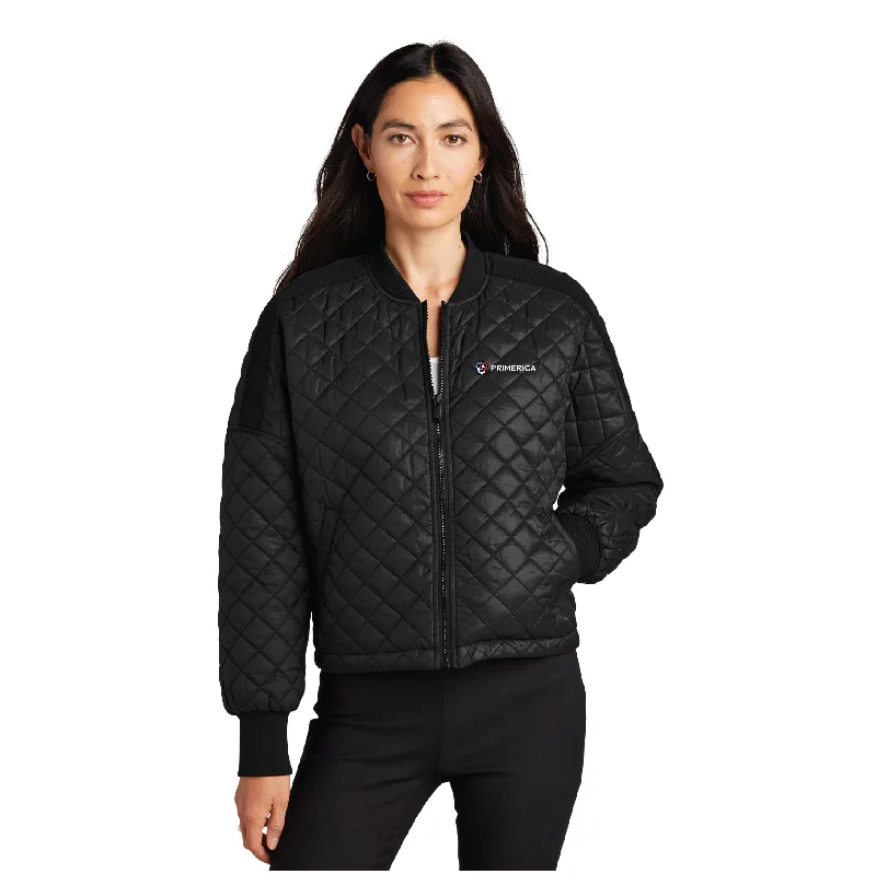 Mercer+Mettle Women’s Boxy Quilted Jacket Black Wool Jacket Cashmere Jacket Tweed Jacket