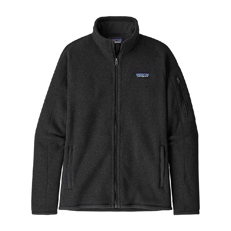 Patagonia Women's Better Sweater Jacket Black Belted Jacket Elasticated Jacket Padded Jacket
