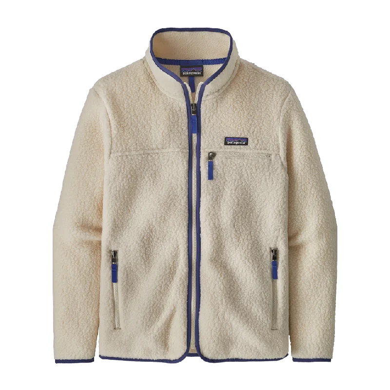 Patagonia Women's Retro Pile Jacket Natural Faux Fur Fabric Real Fur Fabric Shearling Fabric