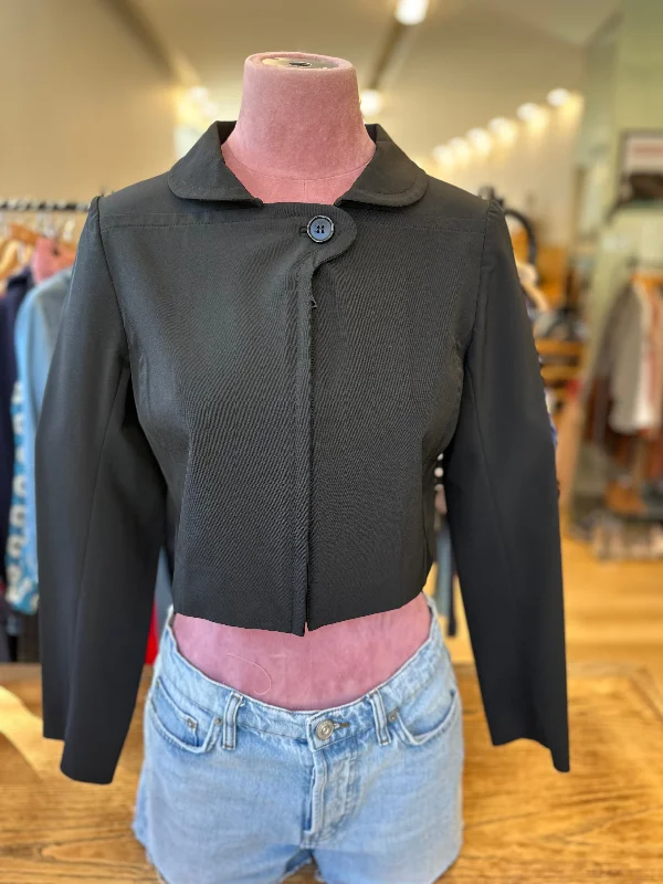 PRADA Short Zipped Jacket Size S-IT40 Fleece Fabric Down Fabric Feather Fabric