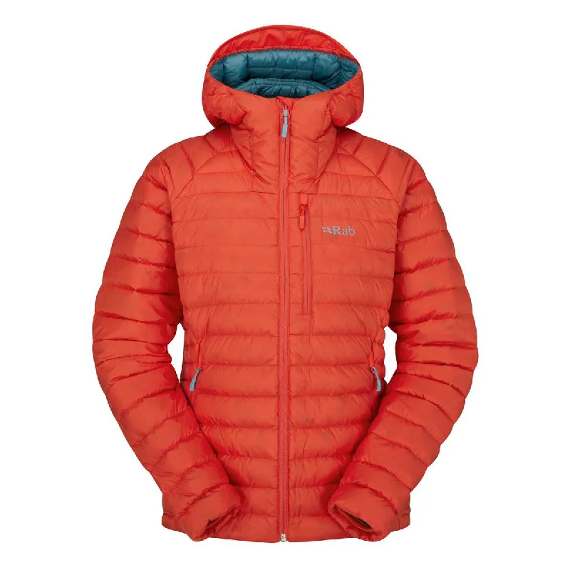 Microlight Alpine Jacket - Red Grapefruit Hooded Jacket Caped Jacket Shawl Collar Jacket