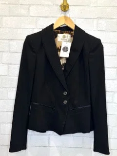 ROBERTO CAVALLI Blazer Jacket / S-IT40 Satin Fabric Silk Fabric Chiffon Fabric