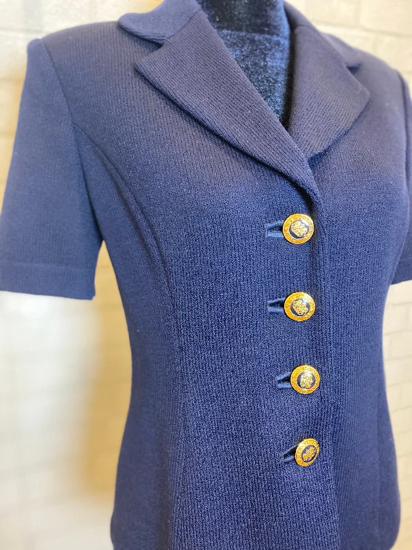 SAINT JOHN Short Sleeves Jacket Size S Tailored Jacket Straight Jacket A-Line Jacket SAINT JOHN Short Sleeves Jacket Size S Tailored Jacket Straight Jacket A-Line Jacket