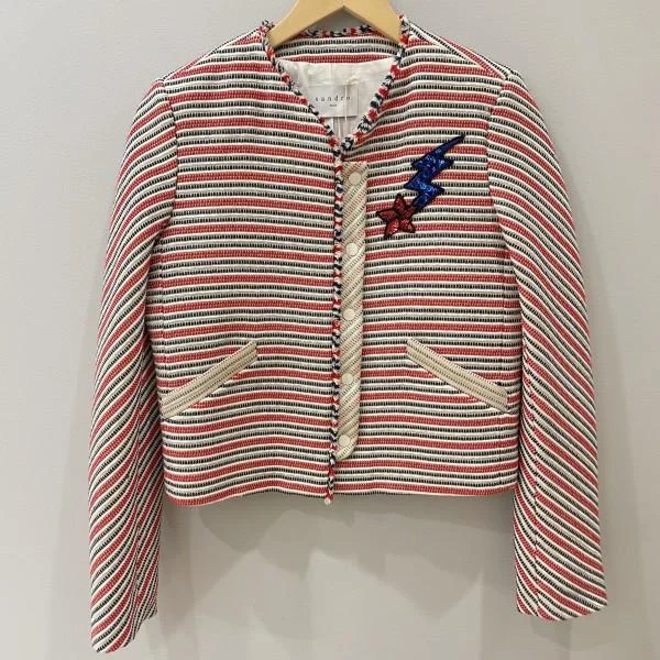 SANDRO Jacket NWT / S Nylon Jacket Polyester Jacket Spandex Jacket