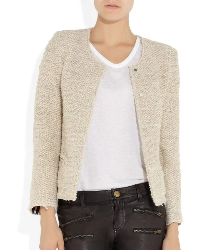 "Shena" Knit Jacket Toggled Jacket Drawstring Jacket Belted Jacket
