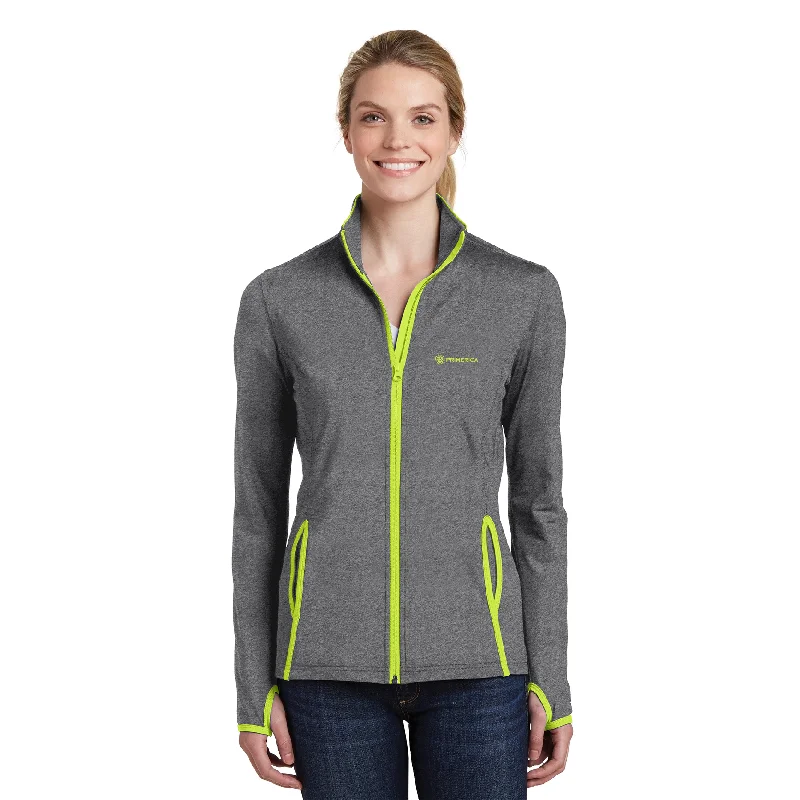 Sport-Tek Ladies Sport-Wick Stretch Contrast Full-Zip Jacket Nylon Jacket Polyester Jacket Spandex Jacket