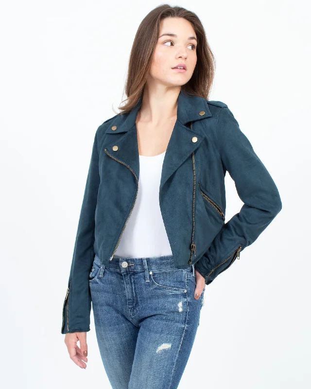 Suede Moto Jacket Rayon Fabric Velvet Fabric Corduroy Fabric