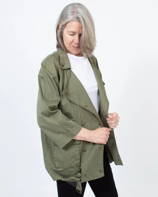 "The Infantry Jacket" in Army Oversized Jacket Tailored Jacket Straight Jacket