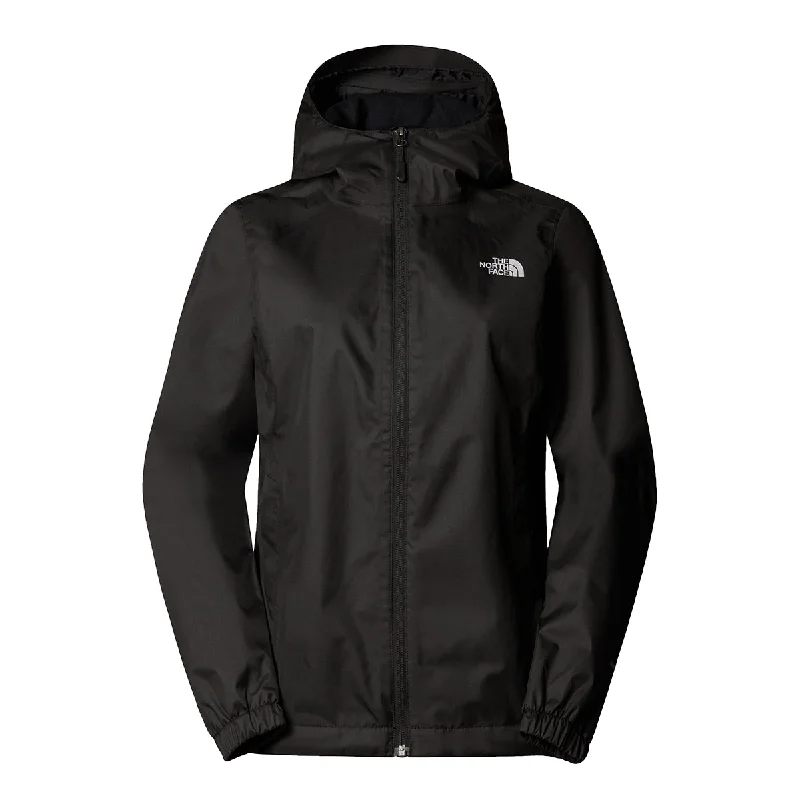 Quest Hooded Jacket - Black/ Foil Grey Oversized Jacket Tailored Jacket Straight Jacket