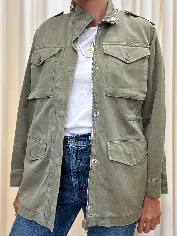 TOP SHOP Utility Jacket / M-EU38 Herringbone Jacket Checkered Jacket Solid Jacket